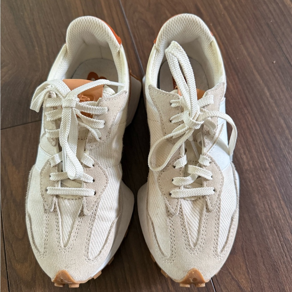 New Balance Women's Cream & Rust Retro-Style Runner Sneakers - Picture 2 of 5